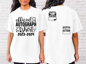 Official autograph shirt